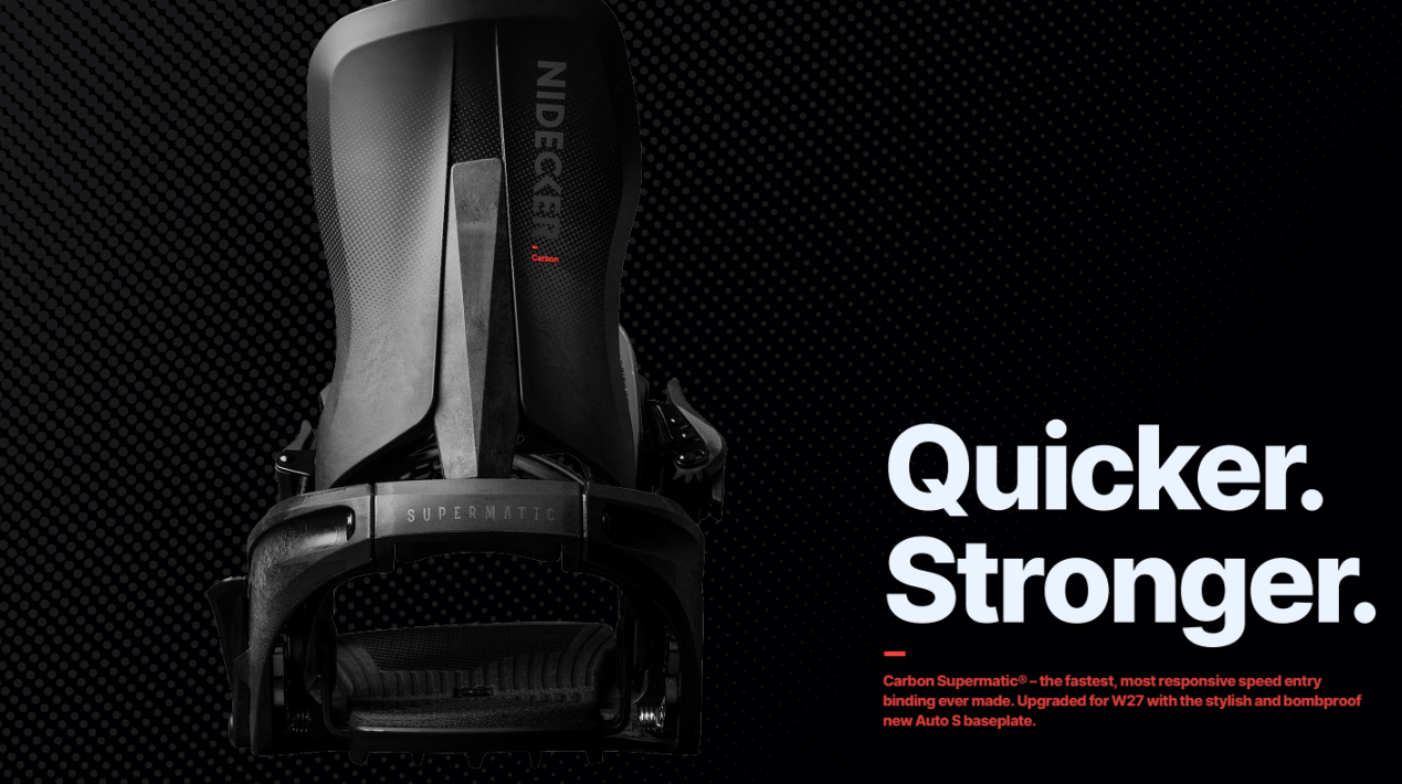 Nidecker Supermatic Carbon BlackSideways' snowboard specialist speaks
