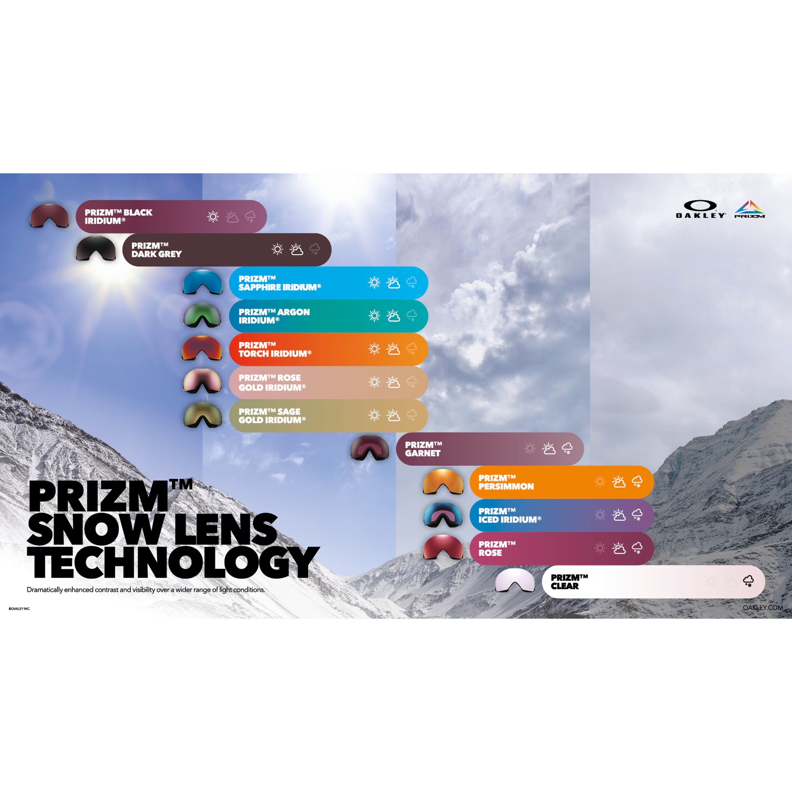  Oakley Flight Deck M Matte White Prizm Snow Sapphire Iridium 