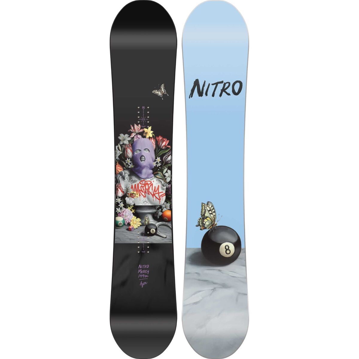 The #1Nitro Mercy Ladies snowboard