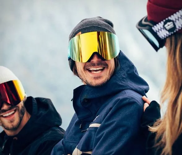 goggle met gepolariseerde lens