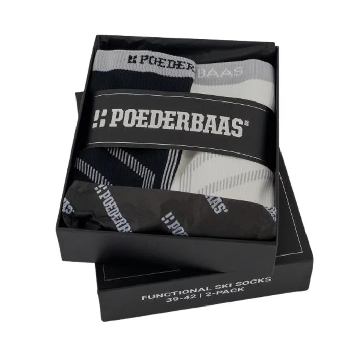 Poederbaas\u0020Striped\u0020Ski\u0020Socks\u00202\u002Dpack\u000AOrange\u0020Nulti