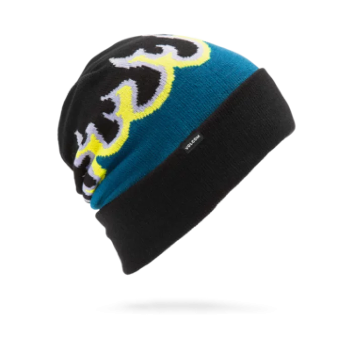Volcom\u0020Stone\u0020Funk\u0020Beanie\u0020black\u0020flame